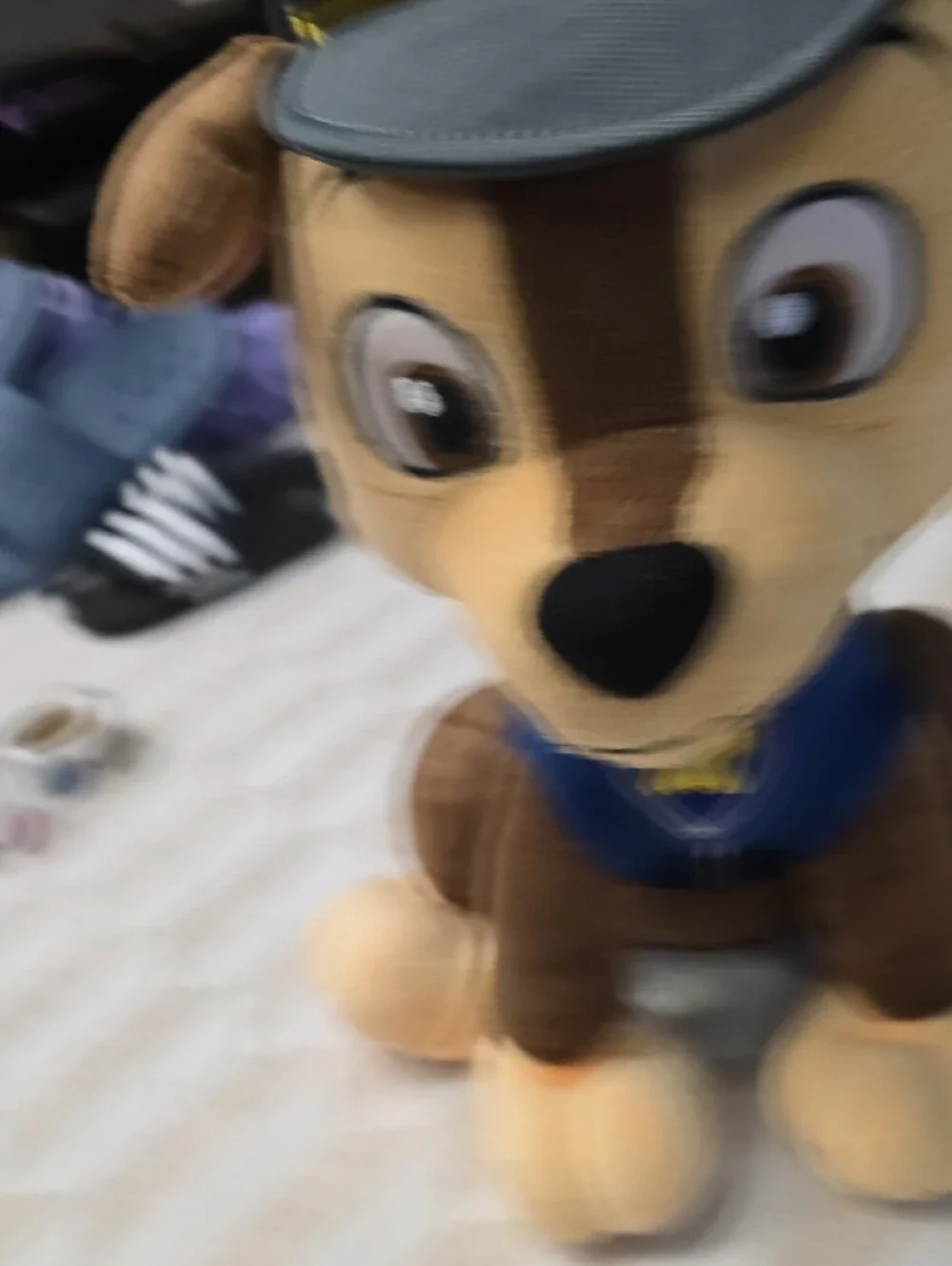 Nickelodeon Brown Plush Pup with Blue Outfit and Pink Paw Pads